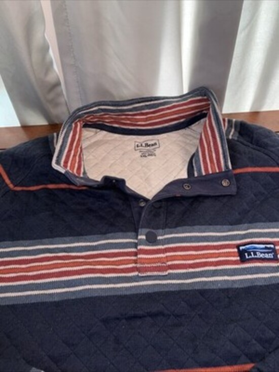 L. L. Bean Quarter Snap Quilted Pullover XXL - Picture 5 of 8